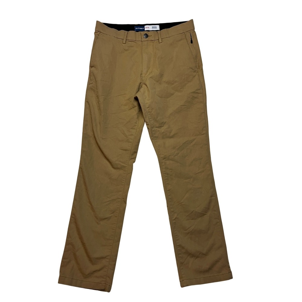Old Navy Pants Mens 30x30 Brown Ultimate Tech Slim Built-In Flex Chino Trousers